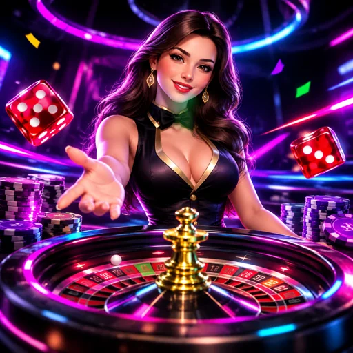 Roda do Mega Wheel girando no estúdio ao vivo